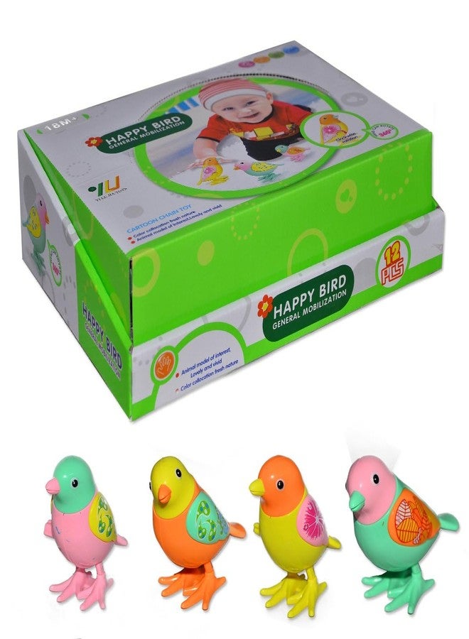 Quasar Wind Up Cute Colorful Bird Toy Pull Back Toy Key Operated Mobilization Vehicle Playsets Fantastic Birthday Gifts Little Kids Picnic Playing Your Children (Pack of 1) - Multicolor - Image 3